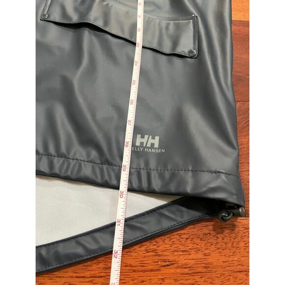 Helly Hansen Voss Men's Rain Jacket Blue XXL Packable Hood Adjustable - Picture 11 of 11